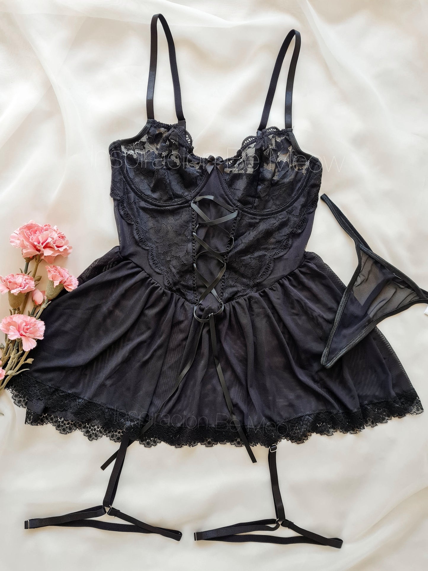 Baby Doll Tauro Negro - Be Meow - Conjuntos