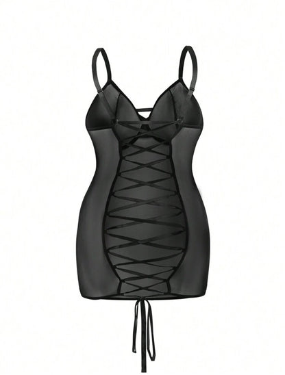 Vestido Venus Mesh con Cintas - Be Meow - Vestidos